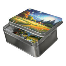 Mountain Forest Cabin Art 