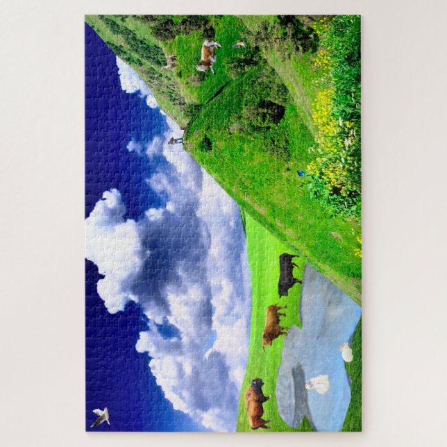 Puzzle Mountain Paradise (Vertical)