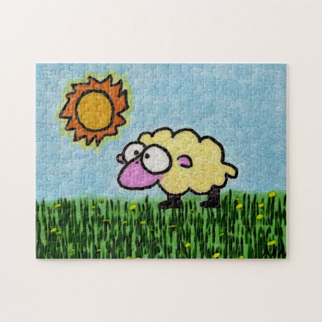Puzzle Moutons ensoleillés (Horizontal)