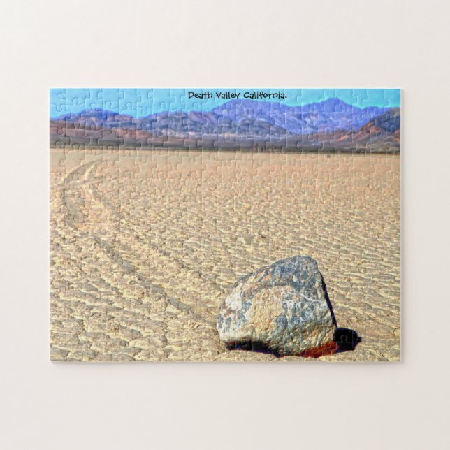 Puzzle Moving Stones Death Valley California. Jigsaw Puzz (Horizontal)
