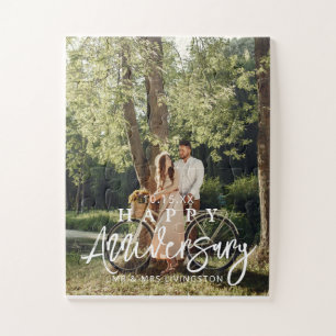 Puzzle Mr & Mrs Happy Mariage Anniversaire Photo personna