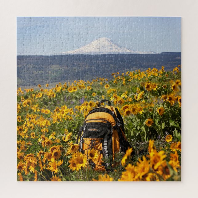 Puzzle Mt Adams | Sac à dos jaune | Balsamroot 20x20 (Vertical)