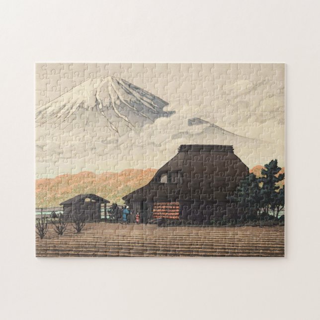 Puzzle Mt Fuji de Narusawa Hasui Kawase shin hanga art (Horizontal)