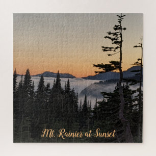 Puzzle Mt Rainier au coucher du soleil