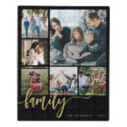 Multi photo collage famille script moderne keepsar