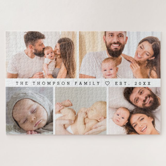 Puzzle MULTI Photos Gallery Family Collage Personalized (Horizontal)