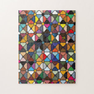 Puzzle Multicolore geometric patterns with octagon shapes