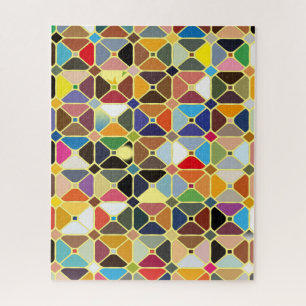 Puzzle Multicolore geometric patterns with octagon shapes