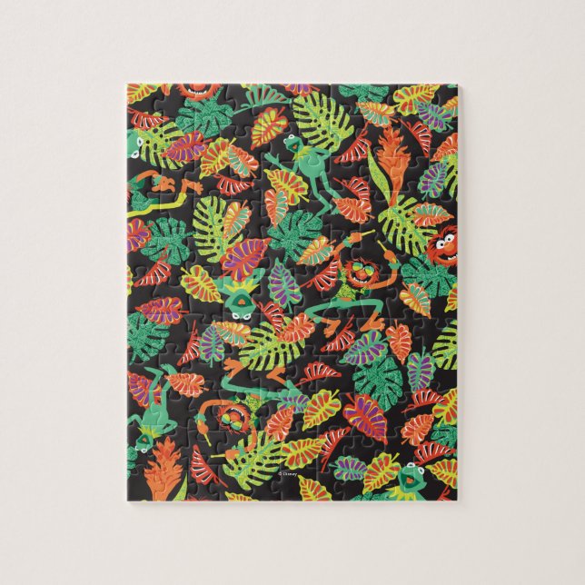 Puzzle Muppets | Kermite tropical et Motif animal (Vertical)