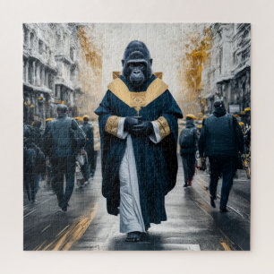 Puzzle Mur d'art conceptuel : Gorilla dans Robes monastiq