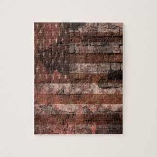 Puzzle Mur de briques du drapeau américain