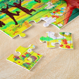 puzzle murale du coeur d'or