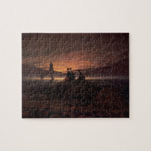 Puzzle Musardez l'augmentation au-dessus de la mer, 1822