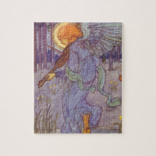Puzzle Musique angélique jouant du violon, musique vintag