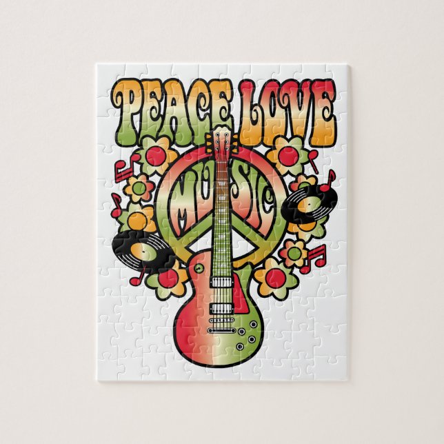 Puzzle Musique D'Amour De La Paix (Vertical)