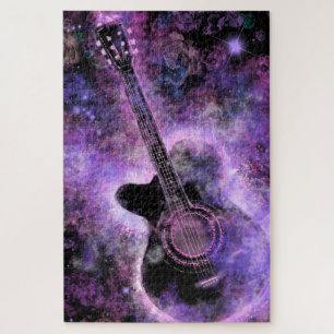 Puzzle Musique guitare romantique - Sons magiques - Peint