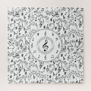Puzzle Musique, notes musicales