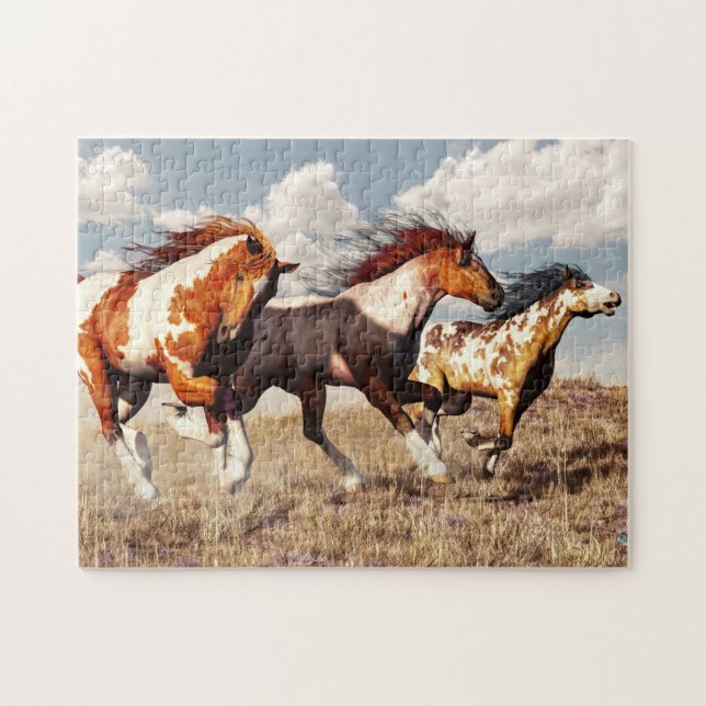 Puzzle Mustangs galopants (Horizontal)