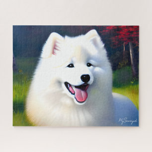 Puzzle MySamoyed Idea Cadeau Personnalisé Cute Samoyed