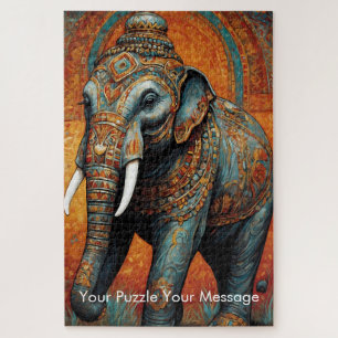 Puzzle Mystic Boho Elephant Mandala