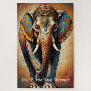 Puzzle Mystic Boho Elephant Mandala