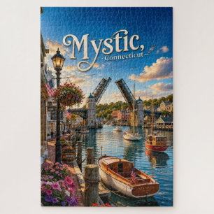Puzzle Mystic, Connecticut Pont-levis Port Sunset
