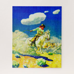 Puzzle N.C. Wyeth cowboy