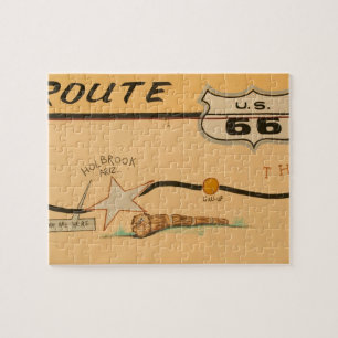 Puzzle NA, États-Unis, Arizona, Holbrook Route 66 fresque