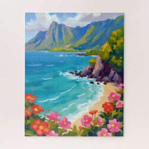 Puzzle Na Pali Coast Kauai Hawaii Littoral Peinture