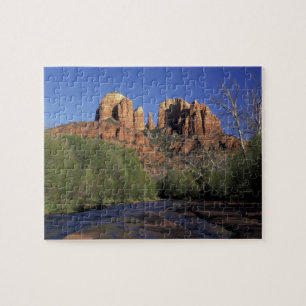 Puzzle NA, USA, Arizona, Sedona. Rocher et chêne de la ca