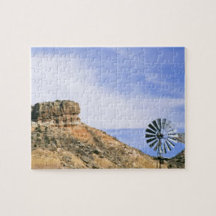 Puzzle NA, USA, Texas Windmill et falaises de Palo Duro