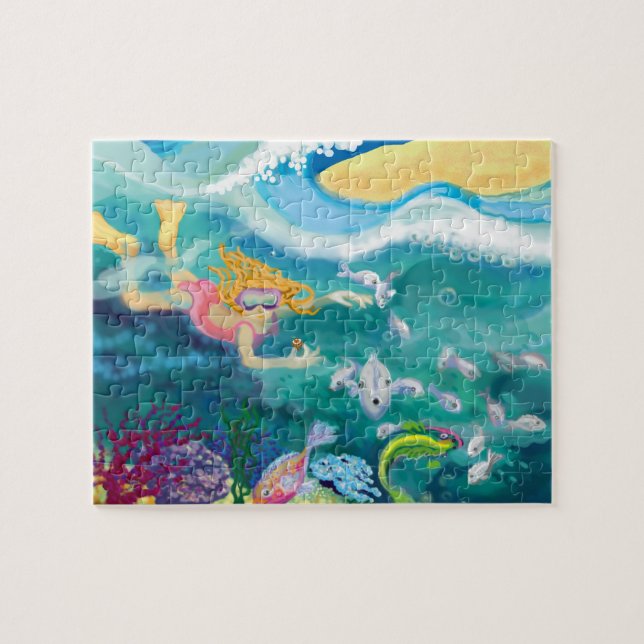 Puzzle Nage de vacances tropicale (Horizontal)