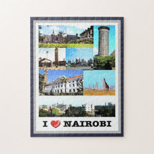 Puzzle Nairobi - Kenya - I Love -