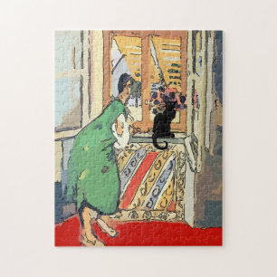 Puzzle Nancy avec chat noir