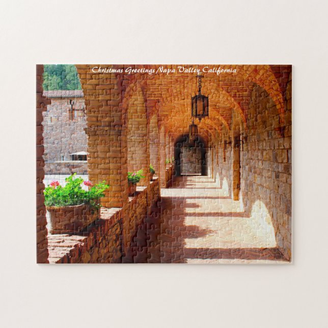 Puzzle Napa Valley California.voeux de Noël (Horizontal)