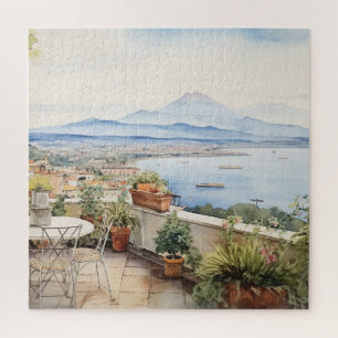 Puzzle Napoli Serenity : Imprimantes d'aquarelle numériqu
