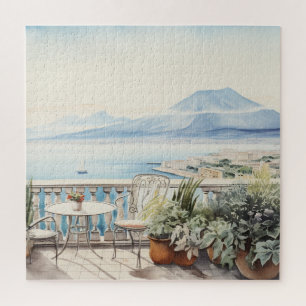 Puzzle Napoli Serenity : Imprimantes d'aquarelle numériqu