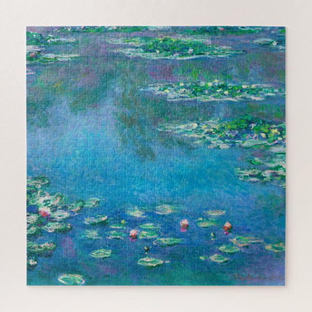 Puzzle Nappes D'Eau, Découpage Claude Monet (Vertical)
