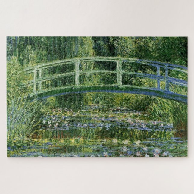 Puzzle Nappes d'eau et pont japonais : Claude Monet (Horizontal)