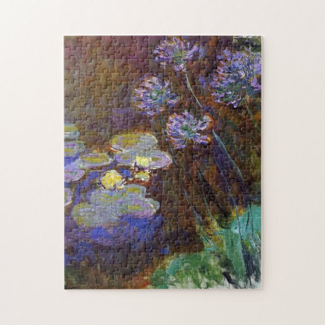 Puzzle Nappes phréatiques et Agapanthus Monet Art (Vertical)