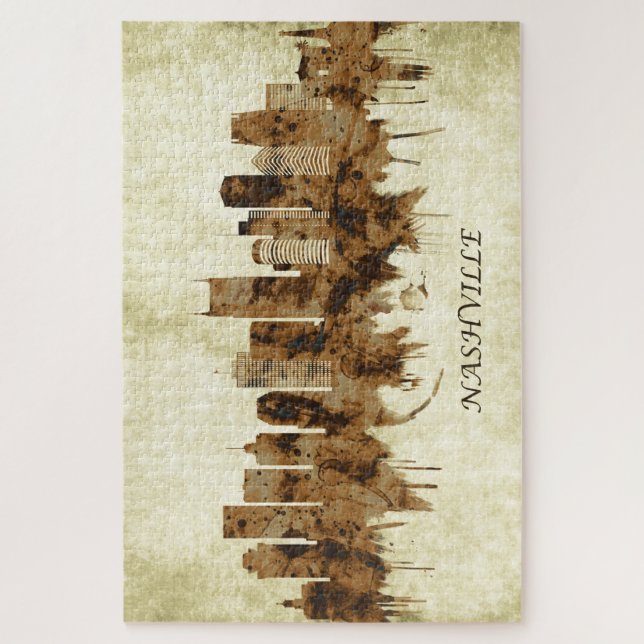 Puzzle Nashville Tennessee Cityscape (Vertical)