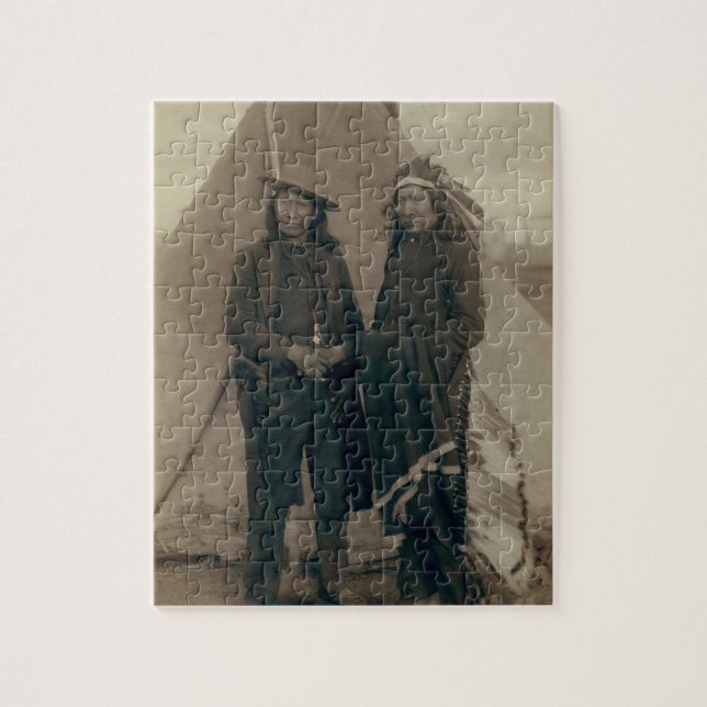 Puzzle Natifs américains américains de cru de cheval de (Vertical)