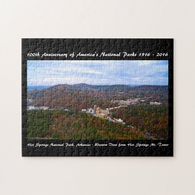 Puzzle National Park Anniversary Hot Springs Vue d'automn (Horizontal)