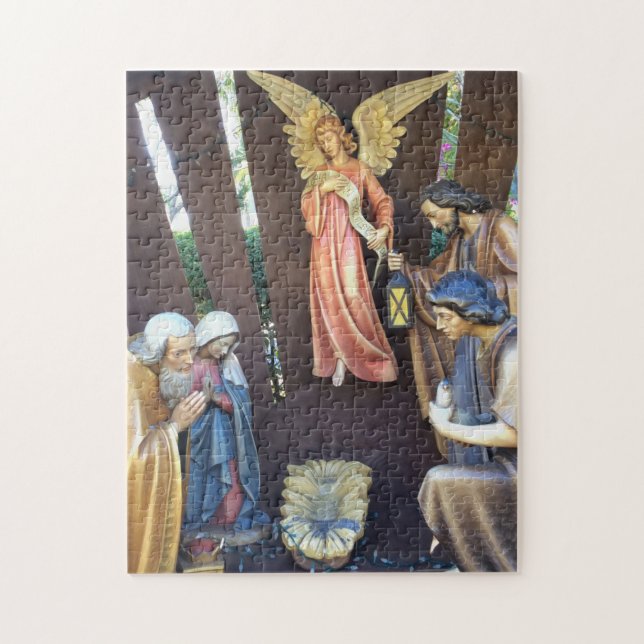 Puzzle Nativité de Noël. M, J, Angel. Sanibel Est., USA. (Vertical)