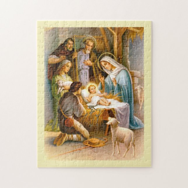 Puzzle Nativité vintage (Vertical)