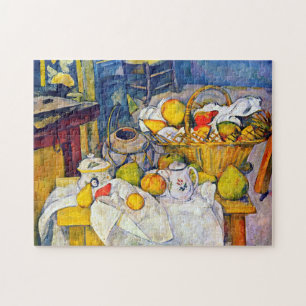 Puzzle Nature morte au panier de fruits, Paul Cézanne