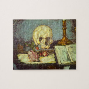 Puzzle Nature morte avec crâne, bougie, livre de Paul Céz
