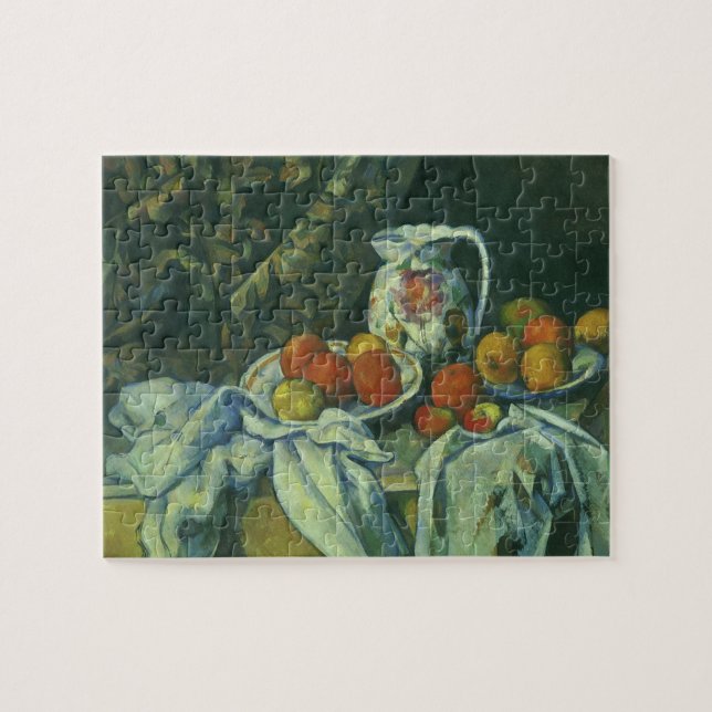 Puzzle Nature morte, rideau et pichet de Paul Cézanne (Horizontal)