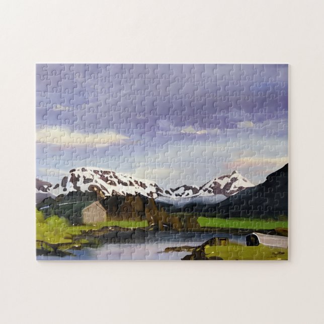 Puzzle Nature Norvège art (Horizontal)