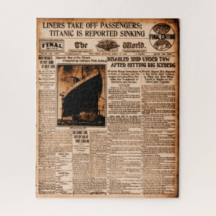 Puzzle Naufrage du Titanic Actualités Mondiales 1912